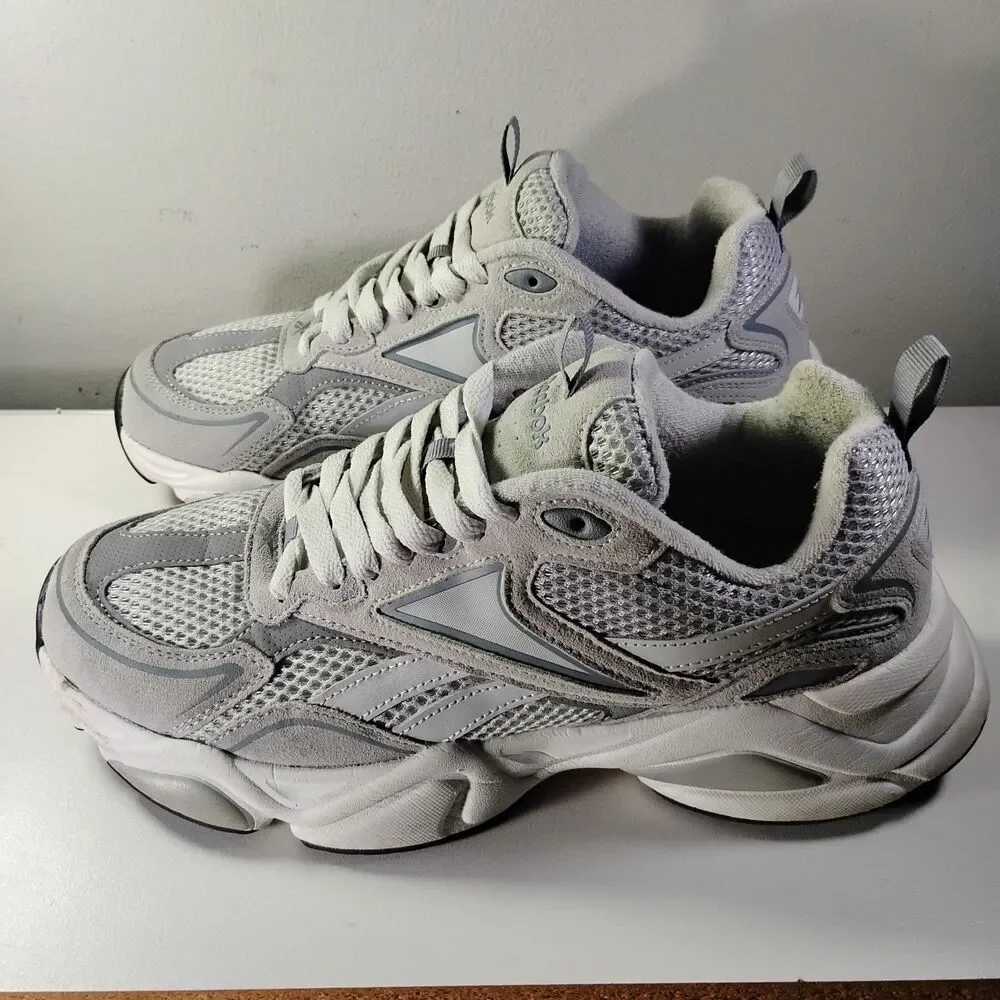 Reebok Royal Charge Sneaker Men US 10.5 Chunky Gray White Casual Lifestyle Shoes